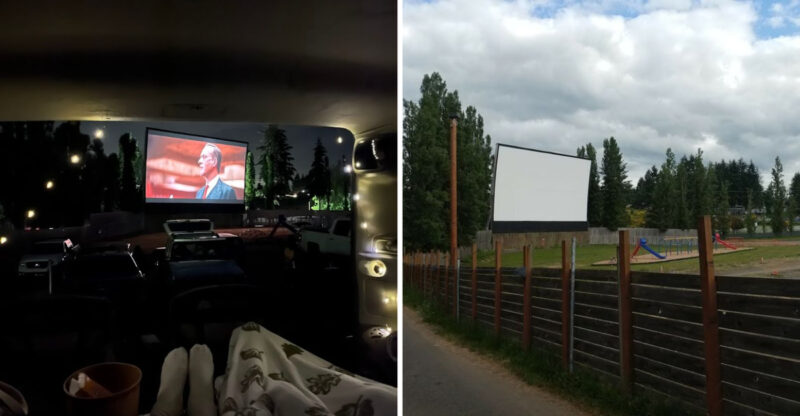 This Vintage Washington Drive-In Theater Still Delivers Old-School Movie Magic