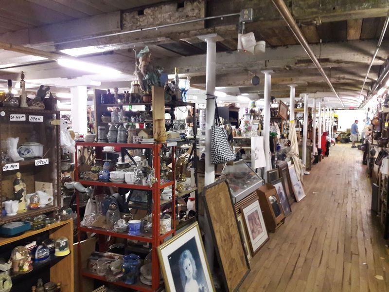 Antiques Sit Beside Records, Tools, And Oddities