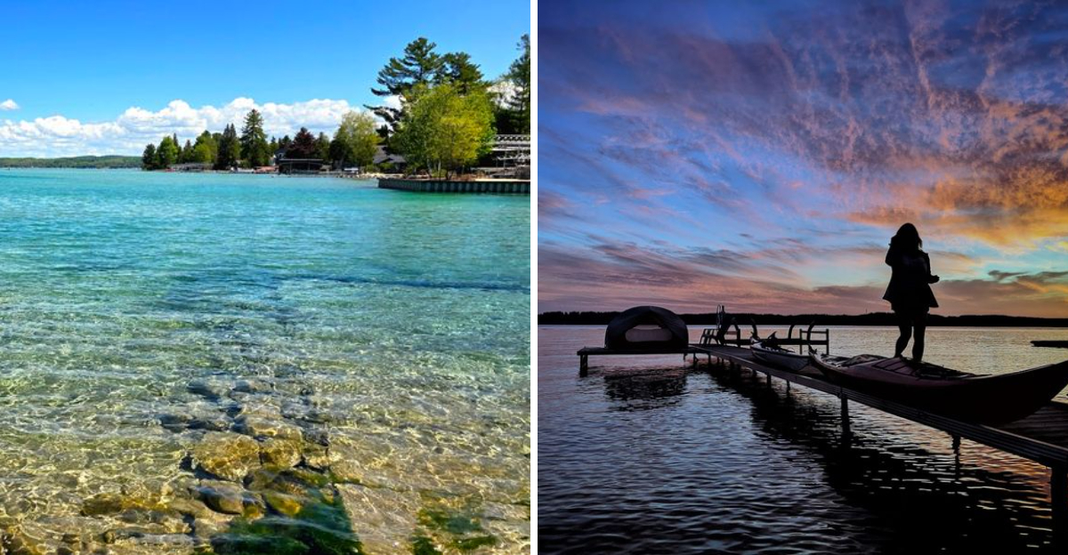 Visitors Cannot Believe How Clear The Water Is At This Stunning Michigan Lake 2 - Decor Hint