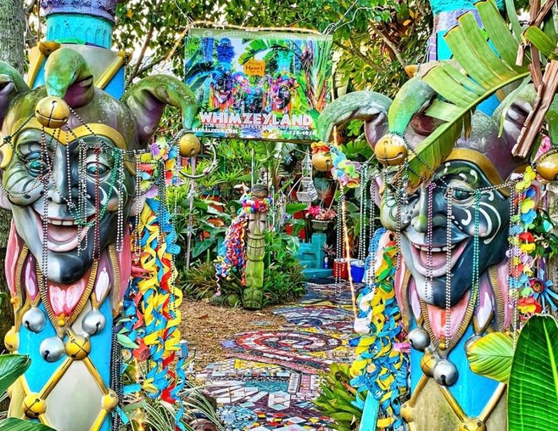 This Enchanting Florida Garden Feels Like Something From A Fantasy Novel - Decor Hint The Folk Art That Fills Every Corner