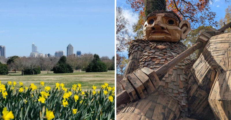 You Have To See These Incredible Giant Wooden Trolls Hiding In A North Carolina Park