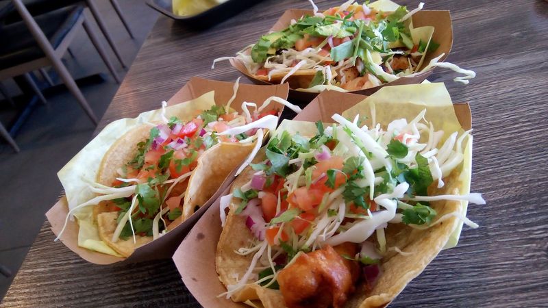 Fish Tacos at Oscar's Mexican Seafood, San Diego