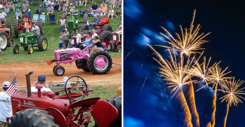 55,000-Plus Visitors Flock To This North Carolina FarmPark Every July For Tractor Pulls, Train Rides, And Fireworks