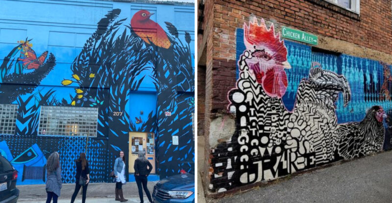 A Colorful North Carolina Mural Trail Turns An Ordinary Walk Into A Free Art Tour