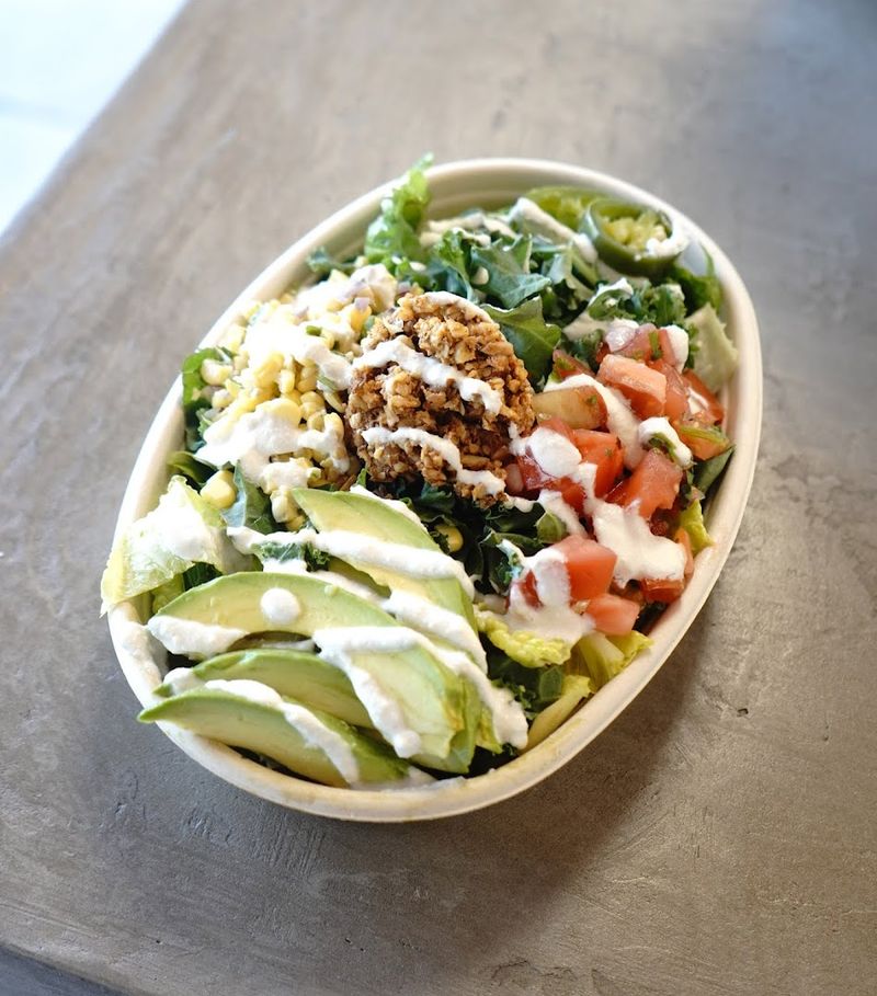 The Raw Taco Salad With Hot Cashew Cheese