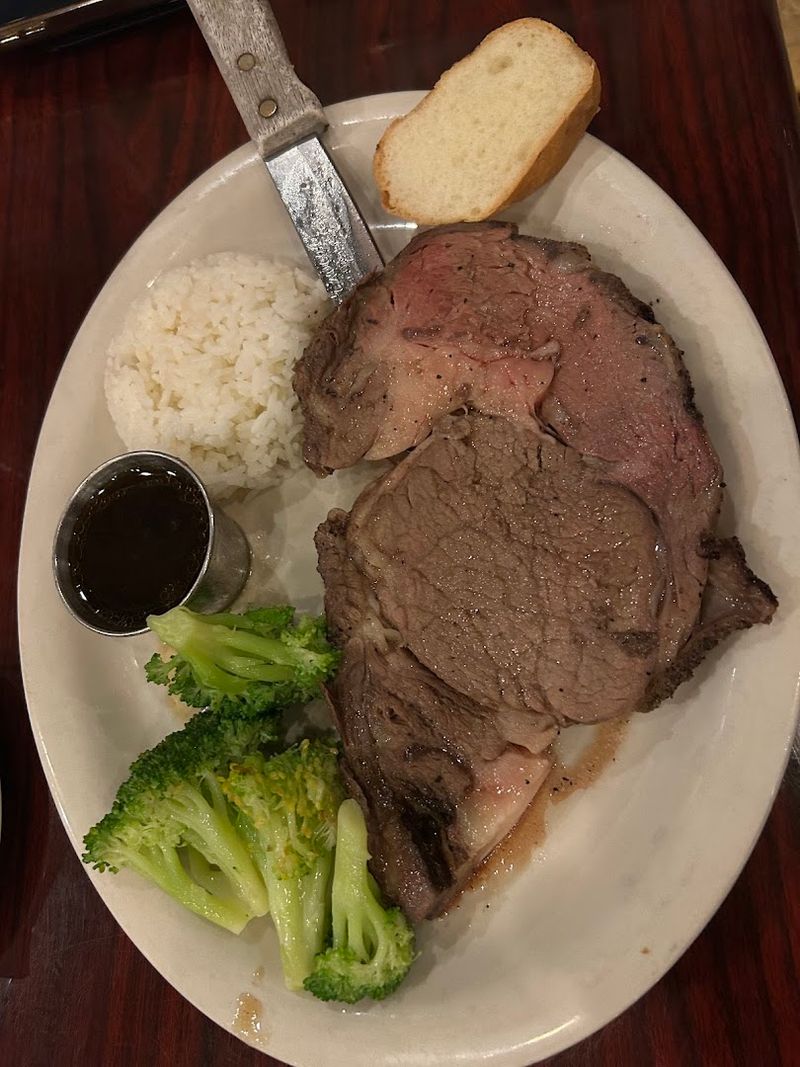 Peter's Famous Prime Rib Gives The Menu Its Main Draw