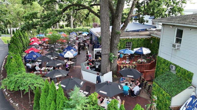 Outdoor Dining Under 150-Year-Old Oak Trees