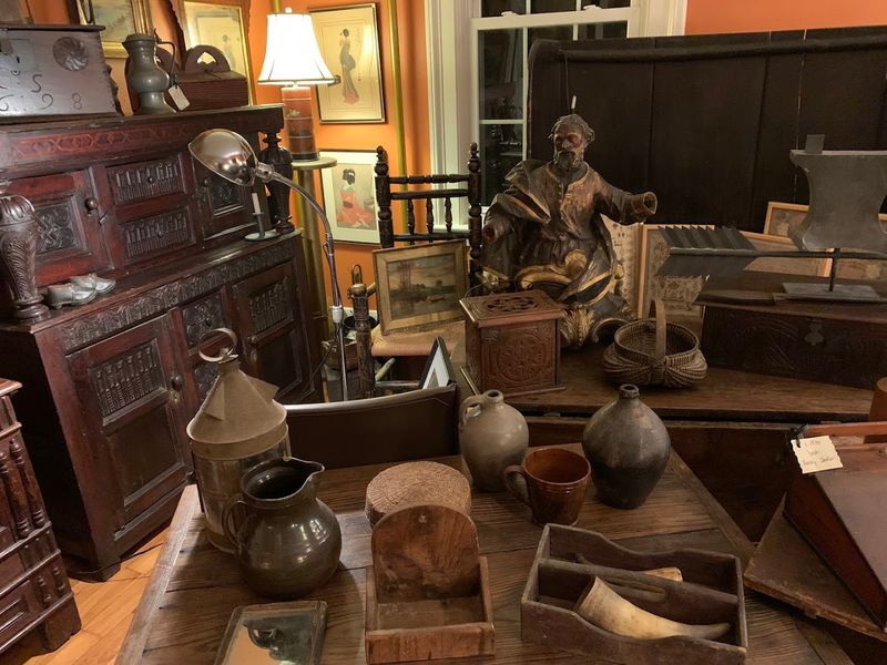 Antique Shops Line The Route