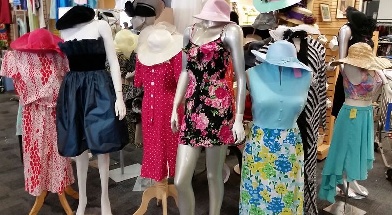 This Virginia Thrift Store Proves Great Finds Don't Have To Be Pricey - Decor Hint Clothing Sorted Like A Rainbow