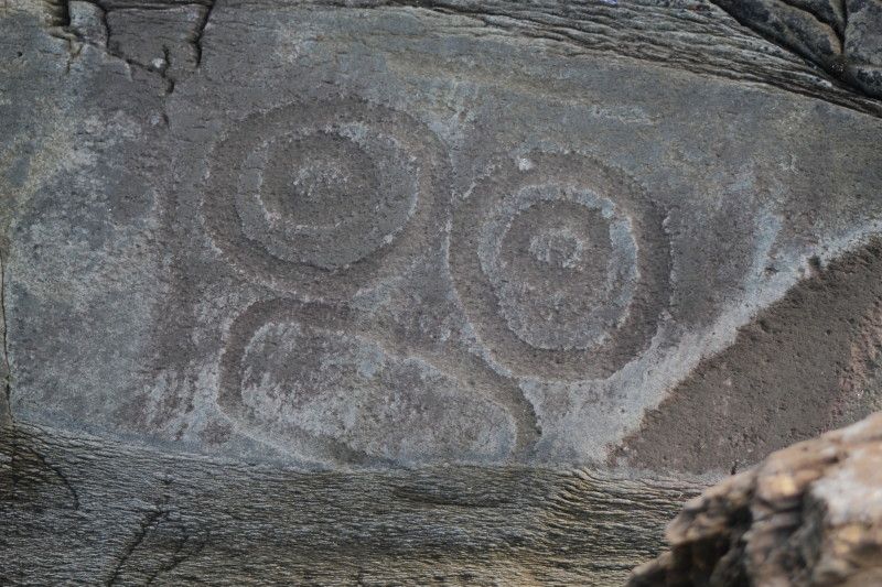 Petroglyph Beach Stops Time