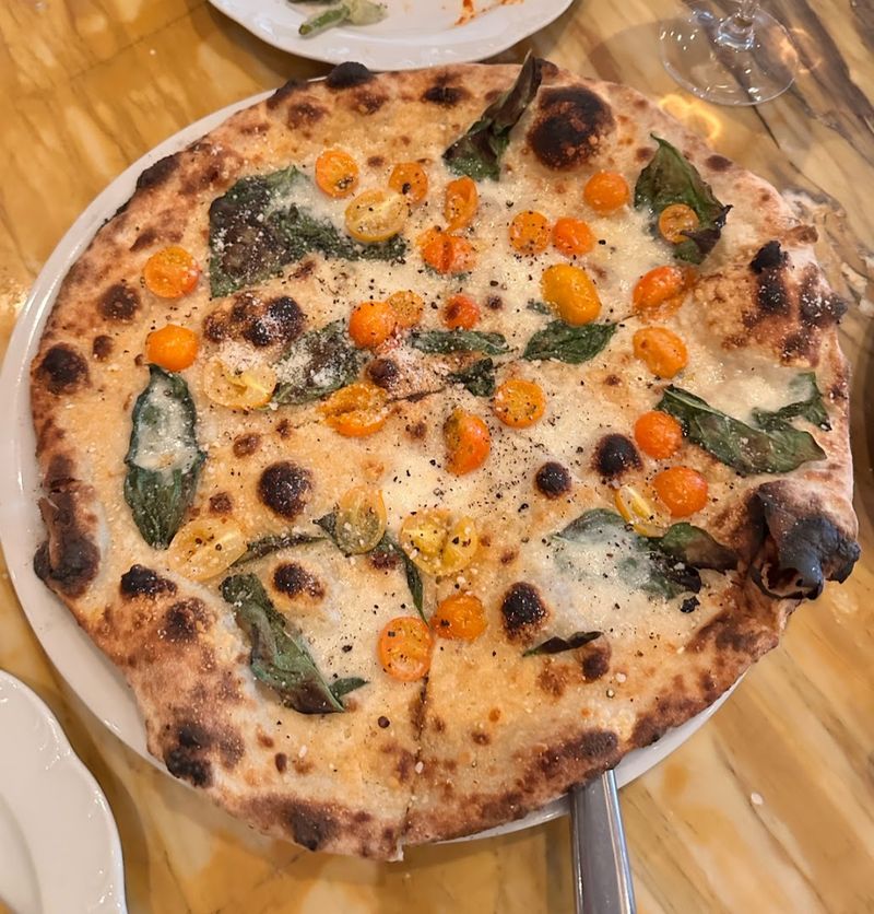 This California Italian Restaurant Brings Roman Pasta Energy Straight To Los Angeles - Decor Hint Pizza Romana Gives The Table Options