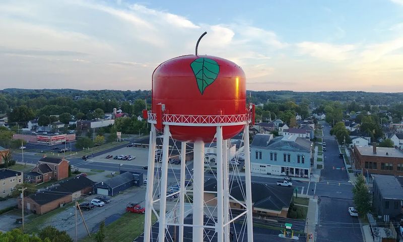 Giant Apple Water Tower, Jackson