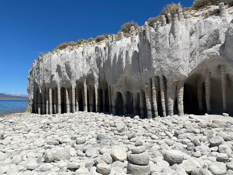 Crowley Lake Columns, near Mammoth Lakes