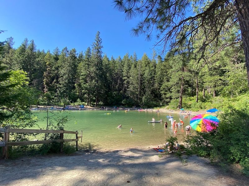 Settle Into The Horseshoe-Shaped Swimming Area