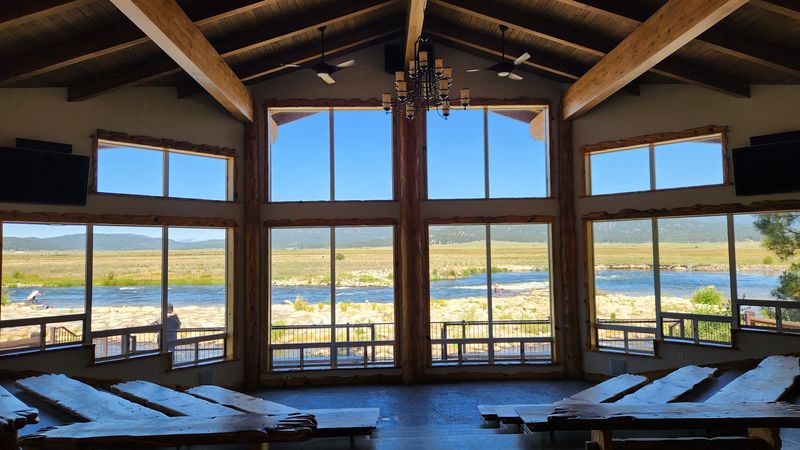 The Welcome Center Gives The Rapids A Front-Row View