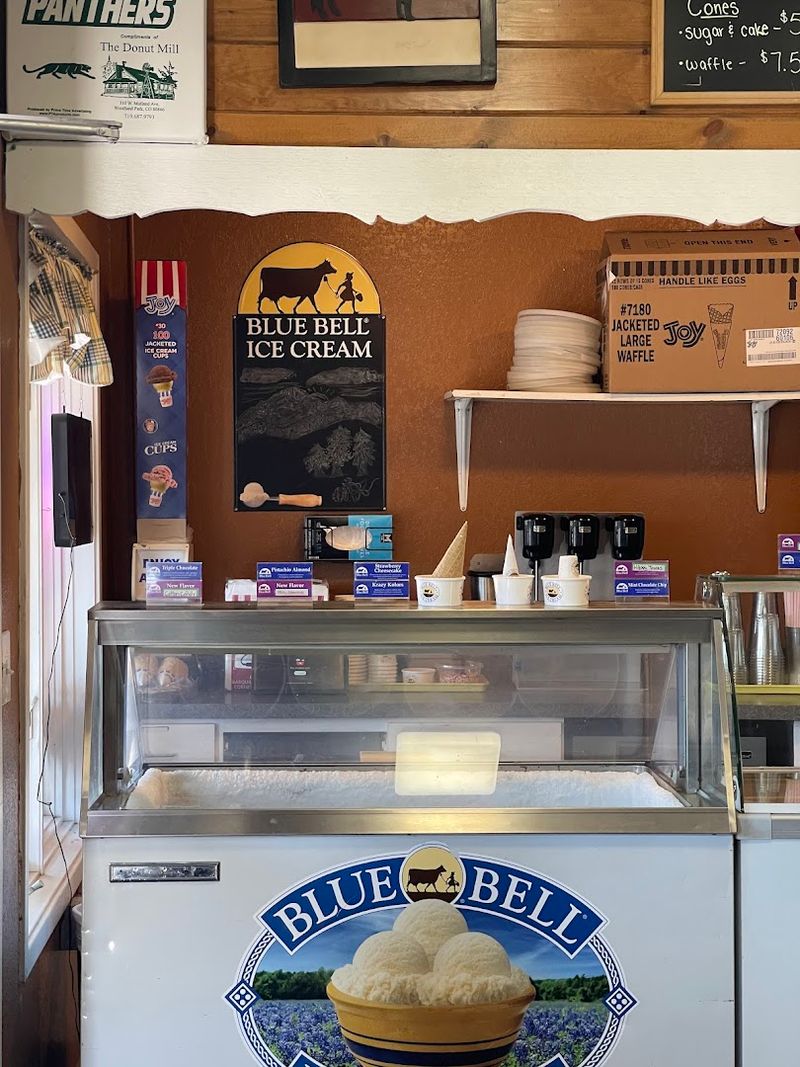 Blue Bell Ice Cream On A Day-Old Donut
