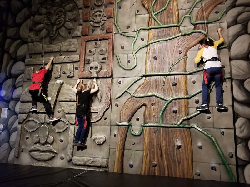 This 65,000-Square-Foot Connecticut Attraction Feels Like One Giant Adventure Playground - Decor Hint Rock Climbing Walls For The Brave And The Bold