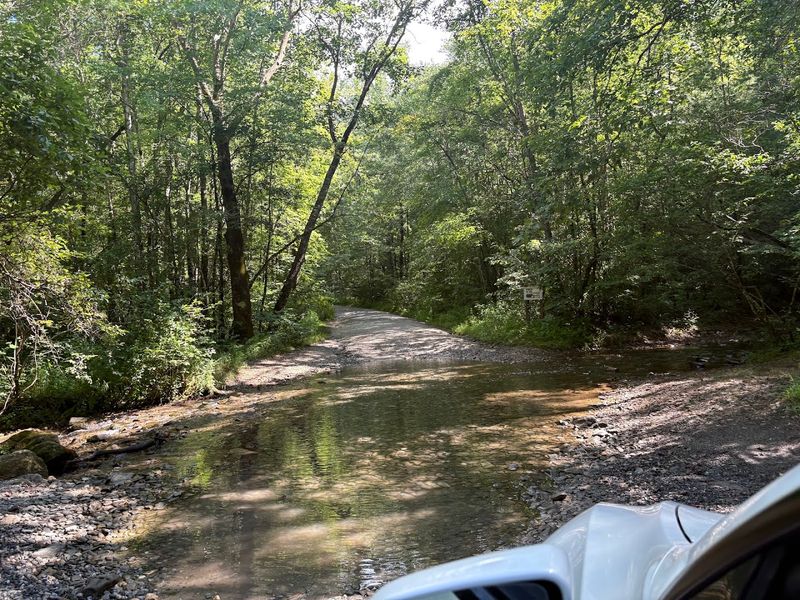 A Creek Crossing Adds To The Fun Before You Even Park