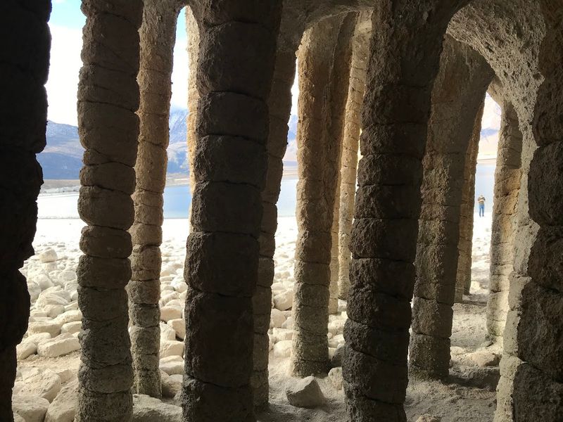 A Remote Central California Lake With Cathedral-Like Stone Columns Along The Shore - Decor Hint The Best Views Reward Visitors Who Like A Little Adventure