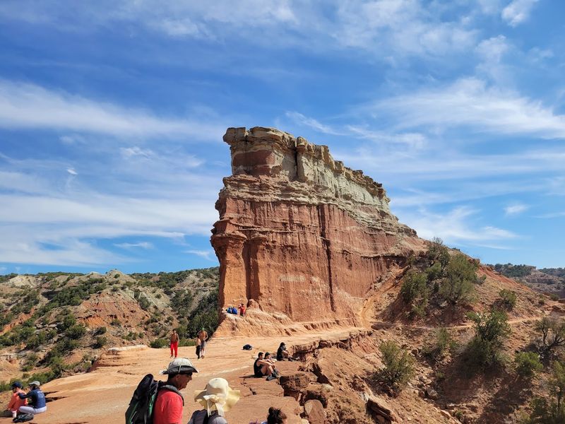 Biking Through The Canyon Floor