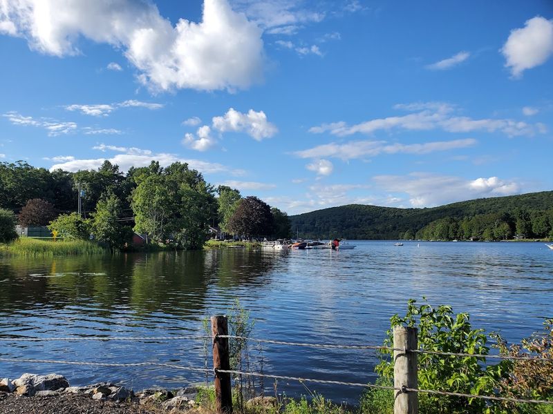 Fishing The Lake For Bass And Perch