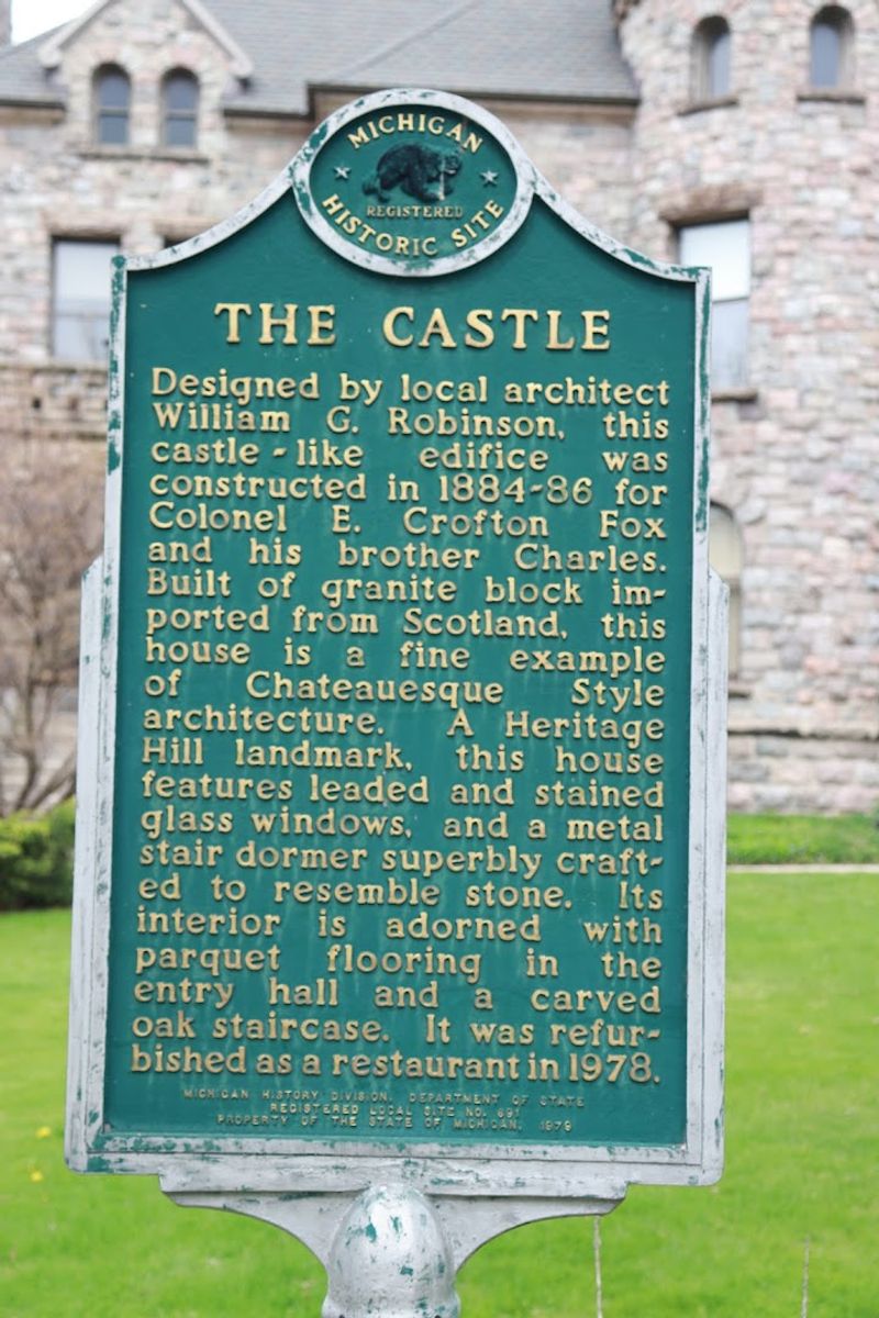 The Castle Michigan Historical Marker, Grand Rapids
