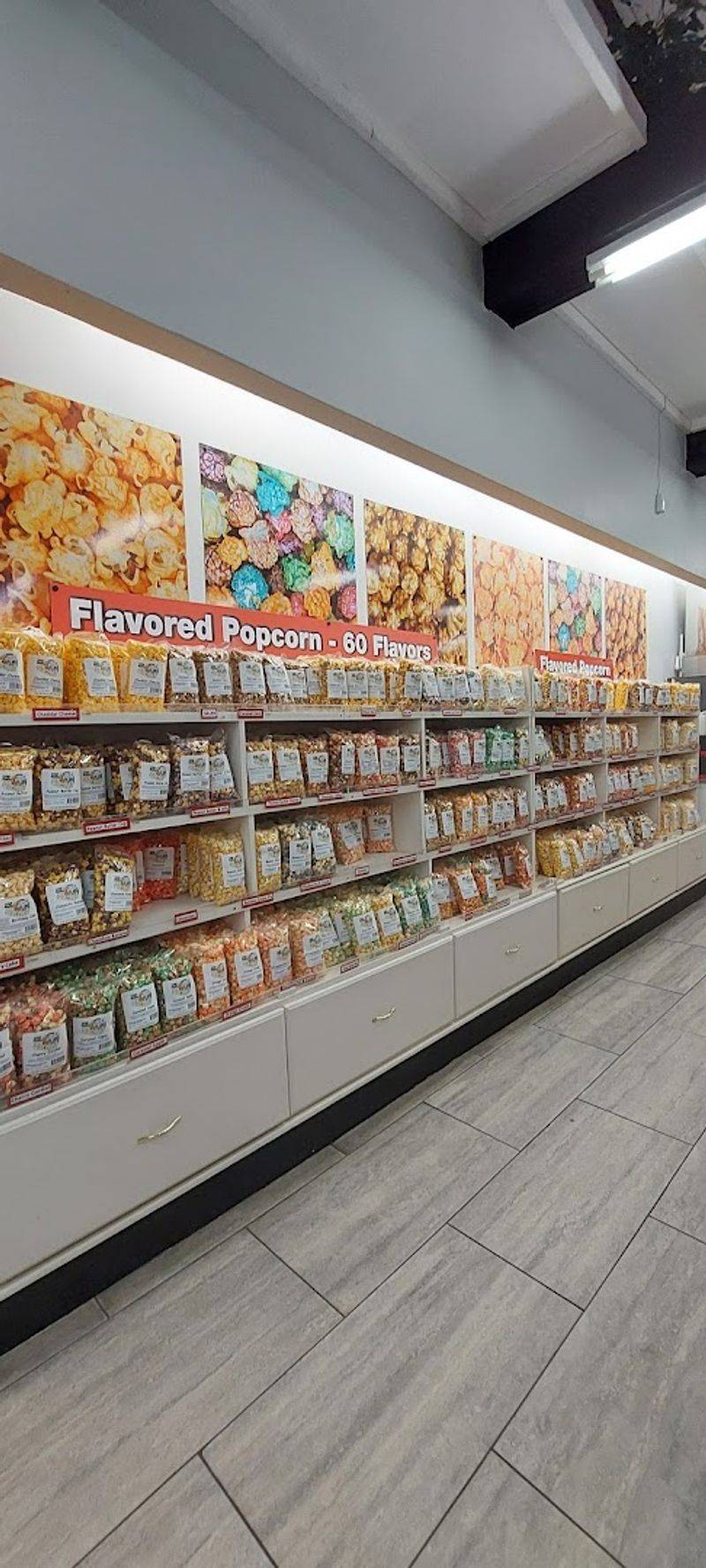 This small-town Missouri candy factory is a nostalgic wonderland filled with handmade sweets and giant treats—hint at the decorations. Popcorn flavors that surprise you