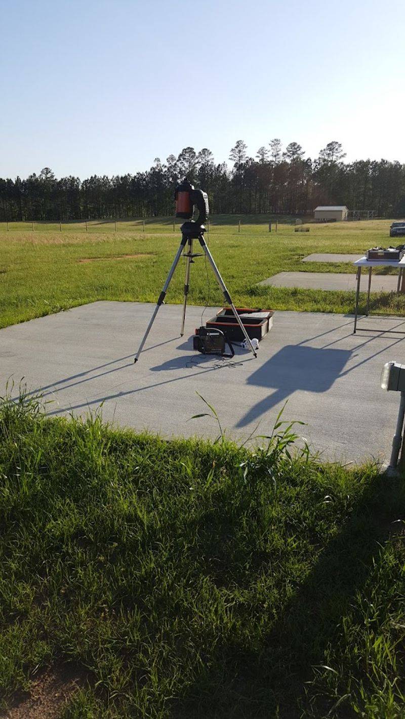Concrete Observing Pads With Electrical Outlets On The Field