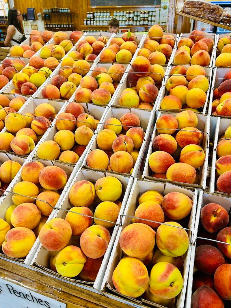 Fresh Georgia Peaches Sold By The Box Or Basket