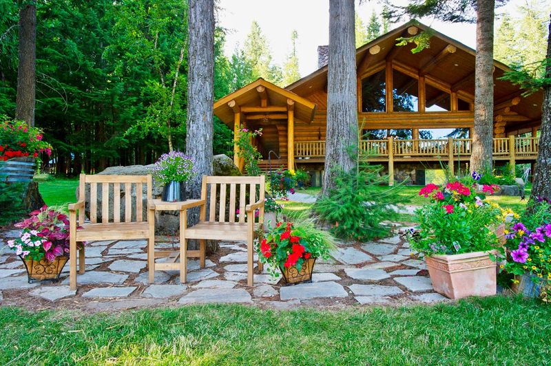 Log Cabins And Lodge Rooms Keep The Overnight Stay Rustic