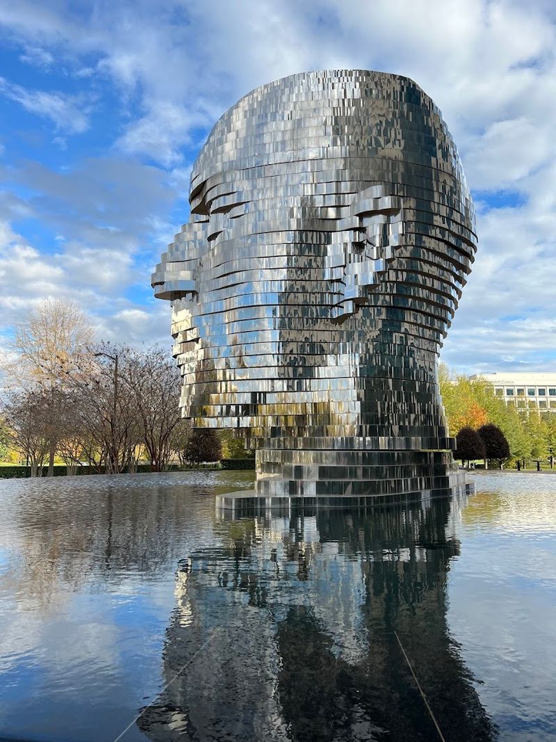 The Reflecting Pool Makes The Whole Scene Even Stranger