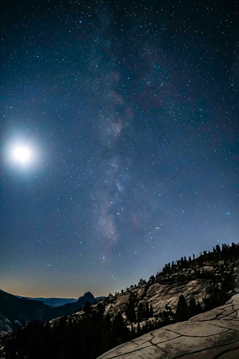 Tenaya Lake and Olmsted Point on Tioga Road