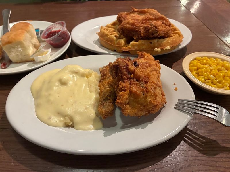 Fried Chicken Dinner at Mrs. Knott's Chicken Dinner Restaurant, Buena Park