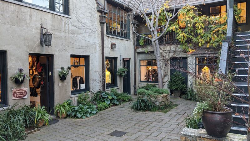 Hidden Courtyards Make The Village Feel Slower
