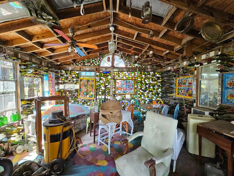 The Little-Known North Carolina Art Stop Where Painted Glass Turns A Roadside Yard Into A Wild Outdoor Gallery - Decor Hint Every Corner Feels Like It Has One More Surprise Waiting