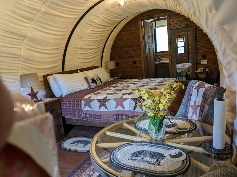 Glamping In The Converted Wagons