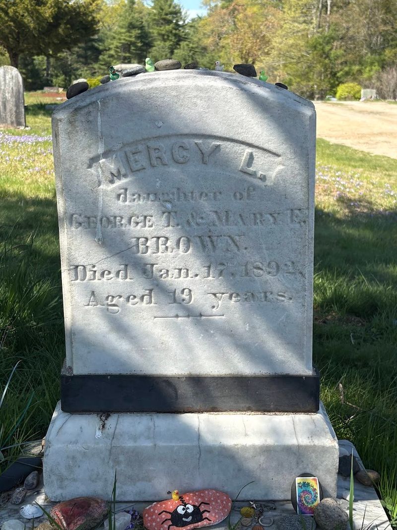 Mercy's Headstone Up Close