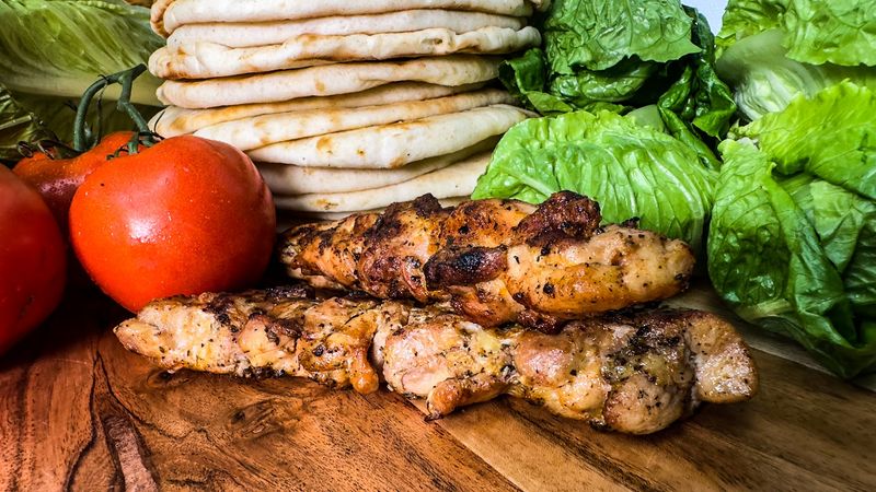 We Found An Authentic Greek Gyro Hiding In An Unexpected North Carolina Suburb - Decor Hint Rotisserie Meat Turns The Pita Into The Main Event