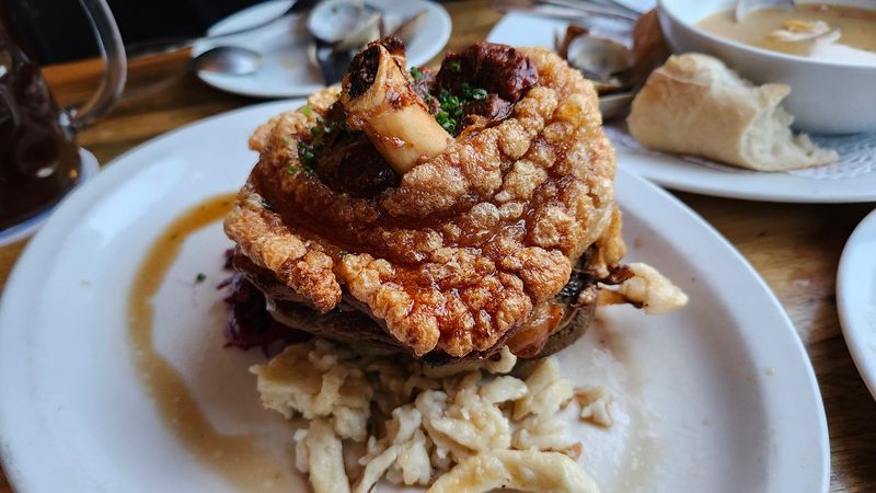 This Oregon Eatery Is Winning Over Diners With Authentic German Food - Decor Hint Schweinshaxe For The Truly Hungry