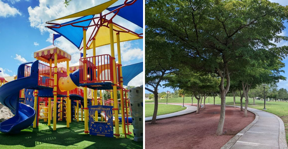 Kids Cant Get Enough Of This One Of A Kind Circus Playground In Florida - Decor Hint