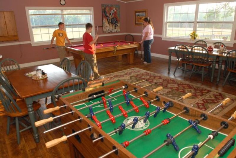 This Georgia Horse Farm Offers The Kind Of Adventure That Changes Your Perspective - Decor Hint Game Room And TV Lounge For Rainy Days