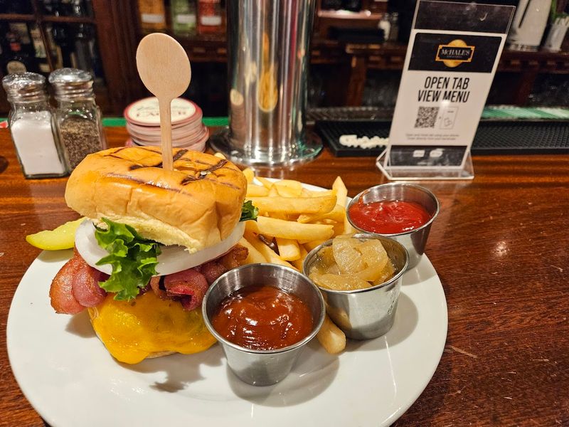 The food menu holds its own