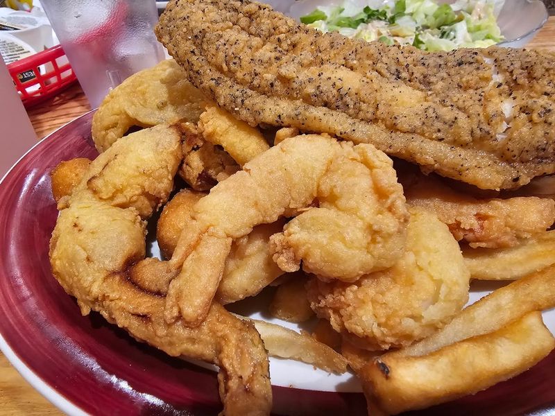 Slaw, Fries, And Seafood Turn A Simple Order Into A Full Meal