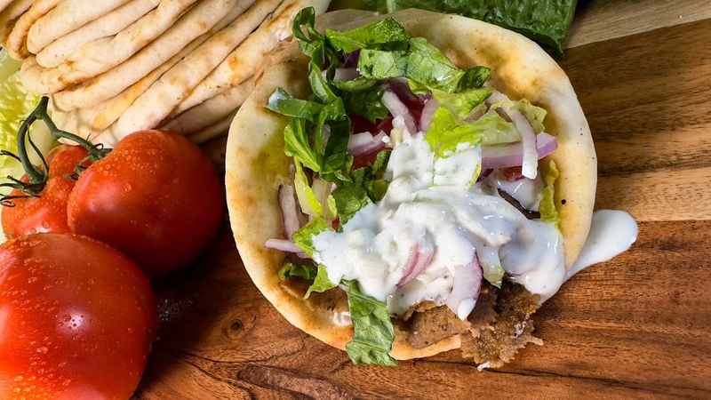 We Found An Authentic Greek Gyro Hiding In An Unexpected North Carolina Suburb - Decor Hint Authentic Gyros Make This Small Spot Feel Like A Find