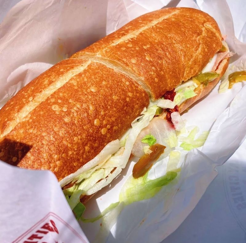 People Travel From All Over California To Eat At This Historic Sandwich Shop - Decor Hint The Bread Baked Every 20 Minutes Sets The Foundation