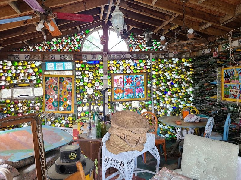 The Little-Known North Carolina Art Stop Where Painted Glass Turns A Roadside Yard Into A Wild Outdoor Gallery - Decor Hint Bottle Buildings Turn Recycled Pieces Into Something Strange And Joyful