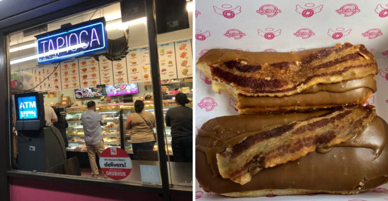 People Cruise Through Southern California For Maple Bars At This Retro Santa Monica Donut Shop