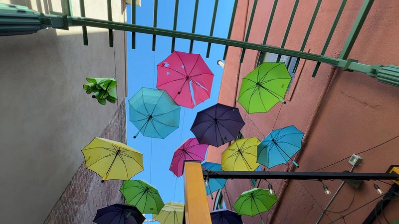 This Colorful Umbrella Alley In California Looks Like Something From A Story - Decor Hint It Connects To A Global Umbrella-Alley Trend