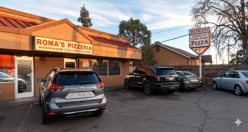 14 Sacramento, California Hole-In-The-Wall Restaurants Locals Would Rather Keep To Themselves - Decor Hint Roma's Pizzeria, 5743 Franklin Blvd, Sacramento, California