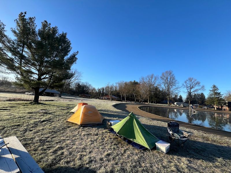 Camping Right At The Water's Edge